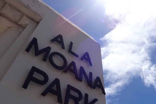アラモアナ・ビーチ・パークの写真・画像