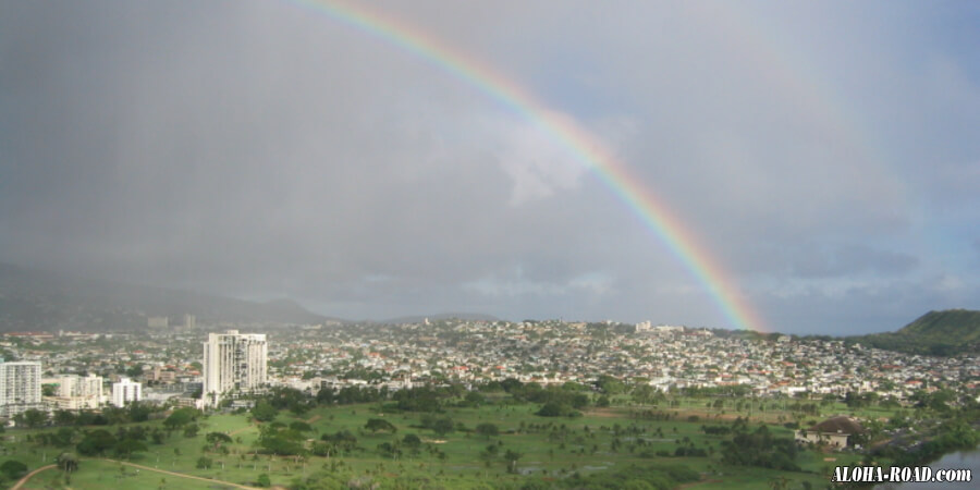 ハワイの虹 レインボー ハワイの写真 画像